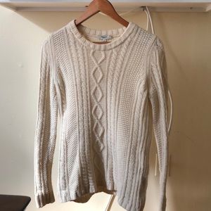 Madewell Cableknit Wool Sweater Size S